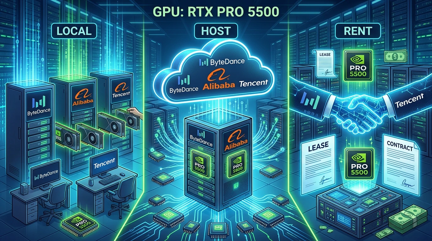 Enterprise workstation GPU hardware and data center servers analytics