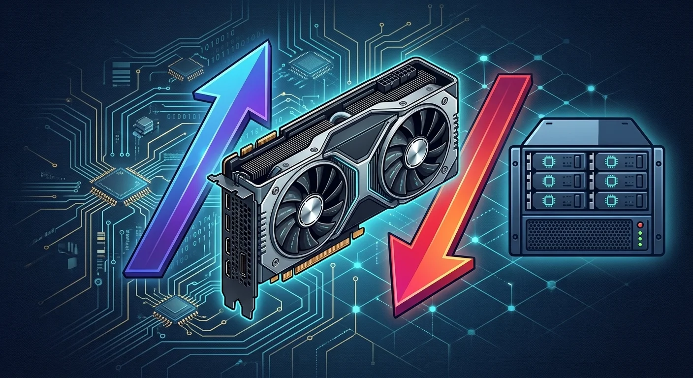 Comparison of renter list prices versus host net earnings on GPU marketplaces